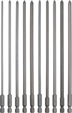 10 Pack Extra Long Phillips Screwdriver Bit Sets, 1/4 Inch Hex Shank Magnetic Sc