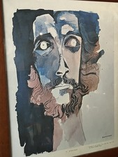 Oswaldo Guayasamin El Nuevo Quijole Che Guevara Ink Print 1975 (no frame)