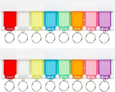Key Tag Rack Slot Style Plastic Wall Mounted Key Holder Organizer with Transpare