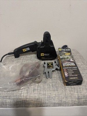 Work Sharp WSKTS Knife & Tool Sharpener Grinding Sharpening Black extra belts