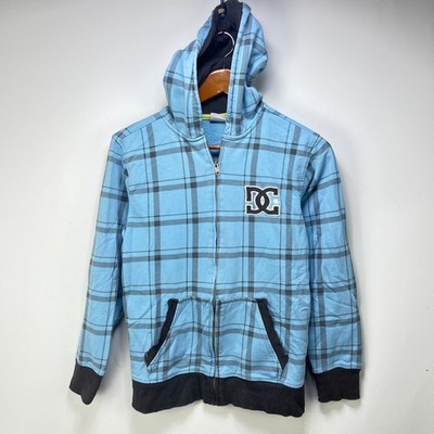 Vintage DC Shoes Skateboard Y2K Zip Up Hoodie Youth XL