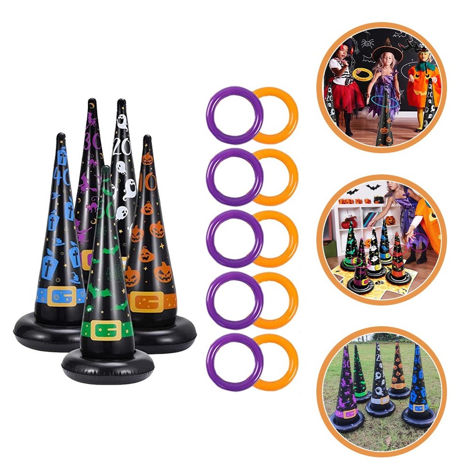 GOOSH Decorazione Gonfiabile Per Halloween Con Luci LED – Gufo Su Lapide Con Teschi, 1,8 Metri – Per Esterno Giardino - 3