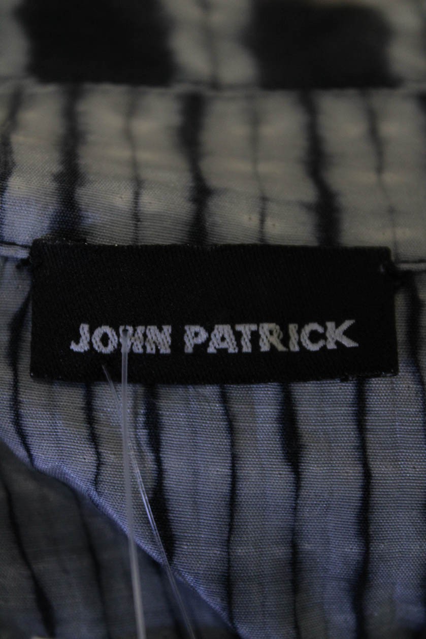 John Patrick Womens Button Front Collared Tie Dye… - image 5