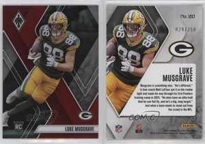 2023 Panini Phoenix Rookies Red /250 Luke Musgrave #160 Rookie RC