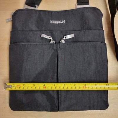 Baggallini Horizon Crossbody Black Bag Purse Travel Water Resistant Satchel  | eBay