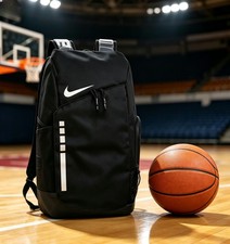 Ni.ke Hoops Elite 32L Backpack Black Water-Resistant Work Study Travel UK