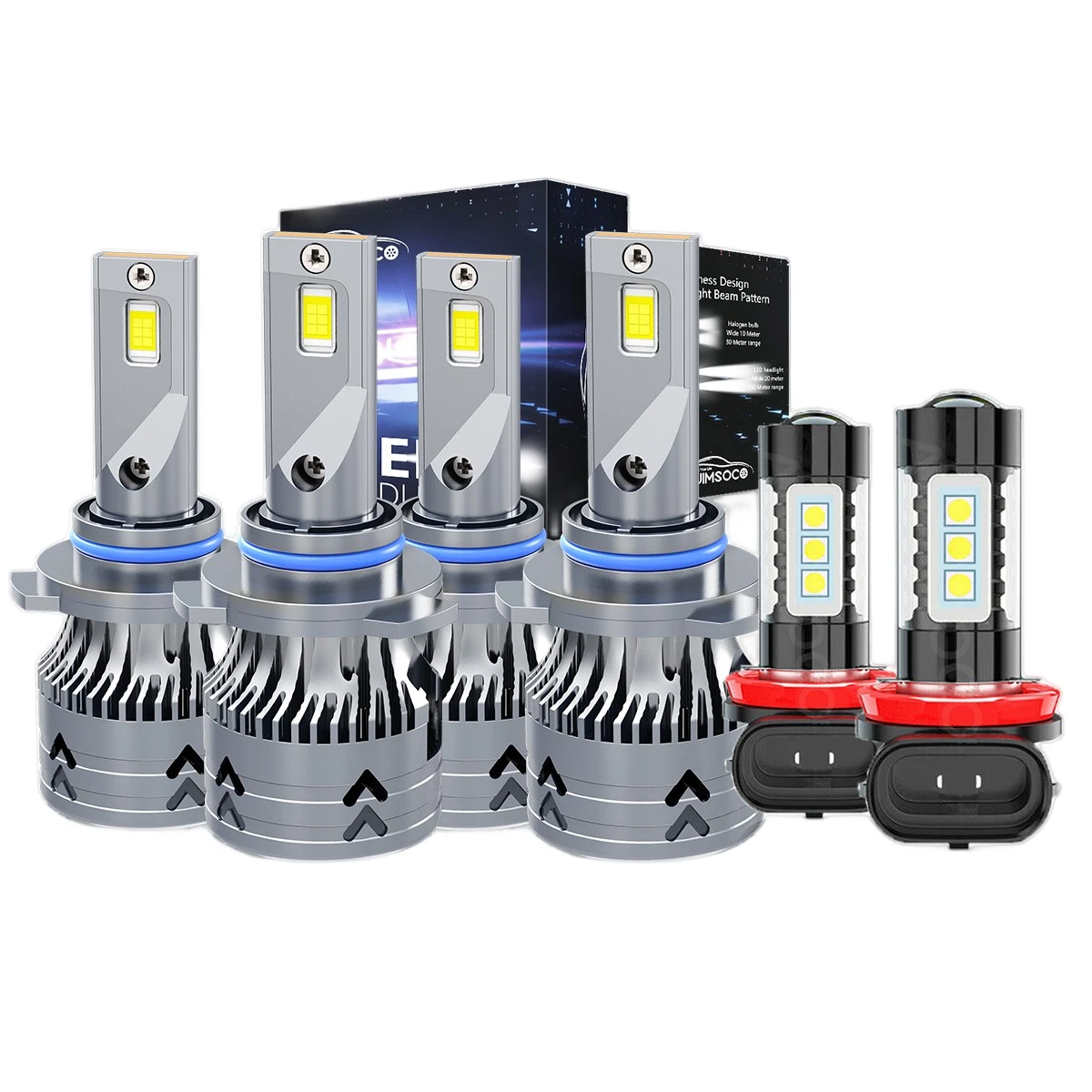 For Nissan Quest 2004-2009 6x LED Headlight Bulbs High Low Beam Fog Light 6500K