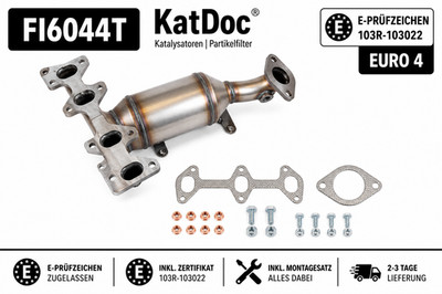   Katalysator Fiat Grande Punto/Linea/Punto Evo, 1.4, 55/57kW, Euro 4