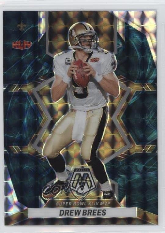 2022 Panini Mosaic Super Bowl MVPs Genesis Mosaic Prizm Drew Brees #295