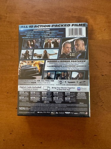 FAST & FURIOUS - 10-MOVIE COLLECTION BOX SET - 4K ULTRA HD - BRAND NEW (SEALED)! - Picture 8 of 10