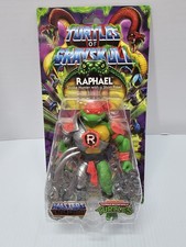 MATTEL MOTU x TMNT TURTLES OF GRAYSKULL RAPHAEL EUROPEAN ACTION FIGURE MOSC
