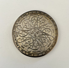 Tengwar Geocoin Large Shiny Nickel 45 made not activated