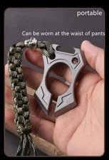 Zinc alloy single finger bottle opener necklace pendant