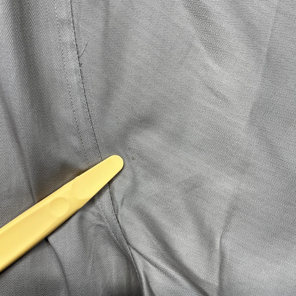 Camisa Structure Para Hombre Grande Bronceada Premium Tejida Texturizada Manga Larga Abotonada Nueva Foto 3 de 4