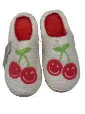 NEW Fuzzy Slip On Slippers - Womens Sz Small 7-8