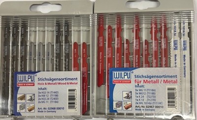 AUSVERKAUFSSÄGEN für Prof. Wilpu Metall & Holz Stichsägeblatt Set Bosch Fit 20 Stück
