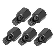 5pcs 8mm RH to 10mm RH Black Motorcycle Rearview Mirrors Adapter Bolt Screw