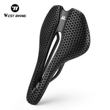 WEST BIKING 3D Printed Carbon Fiber Bicycle Saddle Racing Bike Seat Saddle 200g