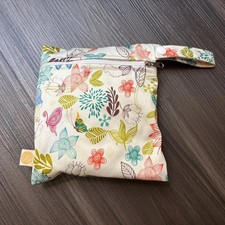 8 Reusable Washable Organic Cotton Nursing Pads  Wet Bag Maternity 4.5  Wide