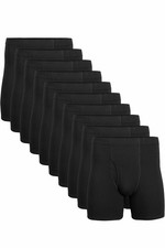 Gildan Men Underwear Covered Waistband Boxer Briefs, Multipack