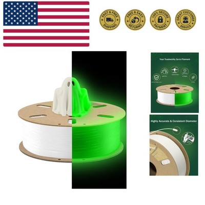 PLA Glow Green in The Dark Filament 1.75mm 1Kg, 3D Printing Luminous Filament...
