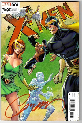 #ad X Men: Hellfire Gala #4 J Scott Campbell Anniversary Variant NM Signed $40.00