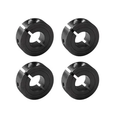 4 PCS 1" ID Single Split Clamp-On Shaft Collar 45# Steel One-Piece