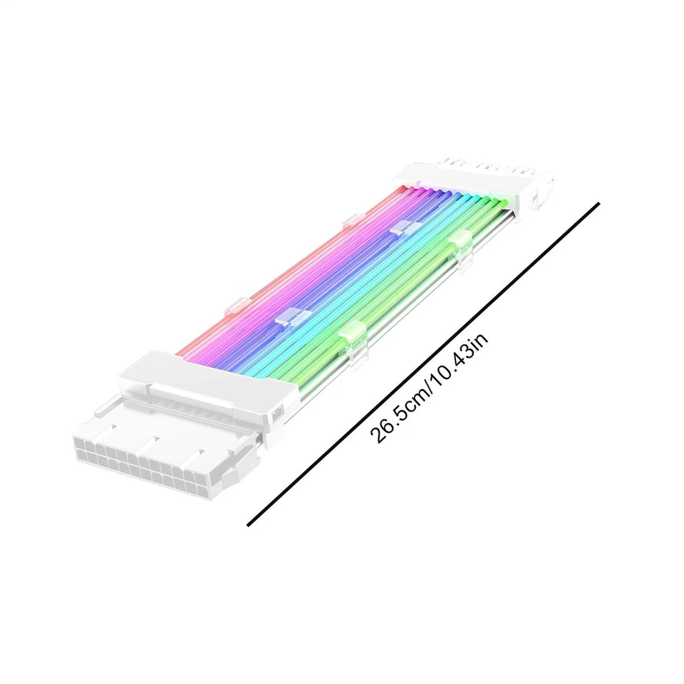 ATX RGB Line Power-Verlängerungskabel. 16/24-poliges PC-internes ARGB-Verlänge - Bild 2 von 4