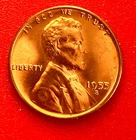 1955-S Lincoln Wheat Cent Penny GEM RD BU From an Original Bank Roll