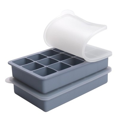 2 Tbsp Silicone Freezer Molds - Perfect for Storing small, Blue 2 Pack