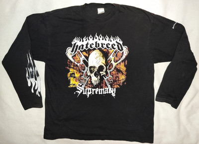 HATEBREED SUPREMACY 2006 OFFICIAL LONG SLEEVE SHIRT VINTAGE Y2K RARE XL