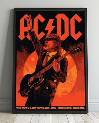 ACDC Melbourne PWR Up Tour Poster Cricket Ground 24x36 Unframed