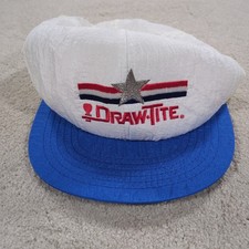 Vintage USA MADE Draw Tite Trucker Hat Snapback Cap Nylon Horizon Kaye 250th