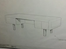 VTG M.F. Harty Modernist Stow Davis Original MCM Desk Design Furniture Drawing