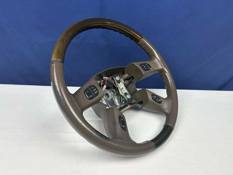 03-06 Volante Cadillac Escalade Chevy Suburban Tahoe Rainer marrón OEM Foto 4 de 4