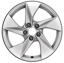 17" 17x8" Factory OEM Silver Aluminum Alloy Wheel for 2022-2024 Audi A3
