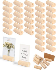 Kartenhalter Holz, 36 Pcs Tischkartenhalter,fotohalter Menükartenhalter für Rest