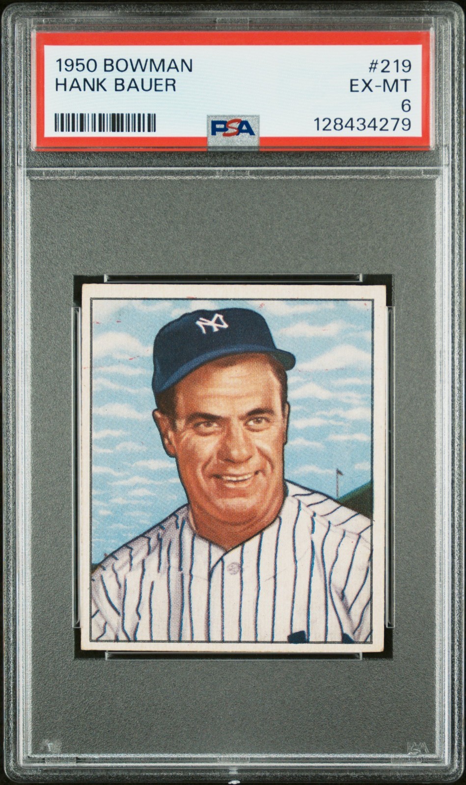 1950 Bowman #219 Hank Bauer RC EX-MT PSA 6 New York Yankees
