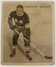 1933 Ice Kings V357 Archie Wilcox #9 Montreal Maroons World Wide Gum Vintage