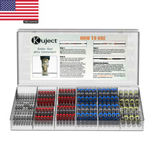 200 Pcs Solder Seal Heat Shrink Butt Connectors Waterproof Wire Splice Terminals