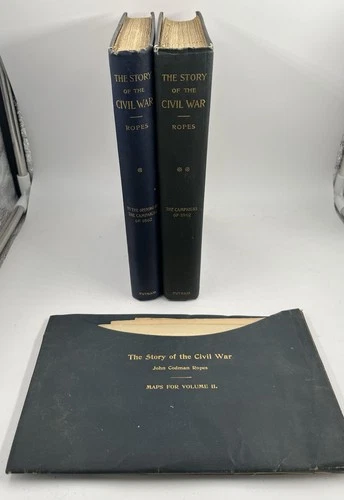 The Story Of The Civil War Part 1&2 w/Maps J.C. Ropes