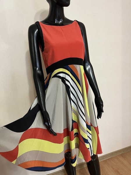 Women Emilio Pucci Dress Multicolor Silk 38