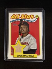 🔥Jose Ramirez 2024 Topps Series 2 #89ASR-JRA 1989 All Star Bat Relic Guardians