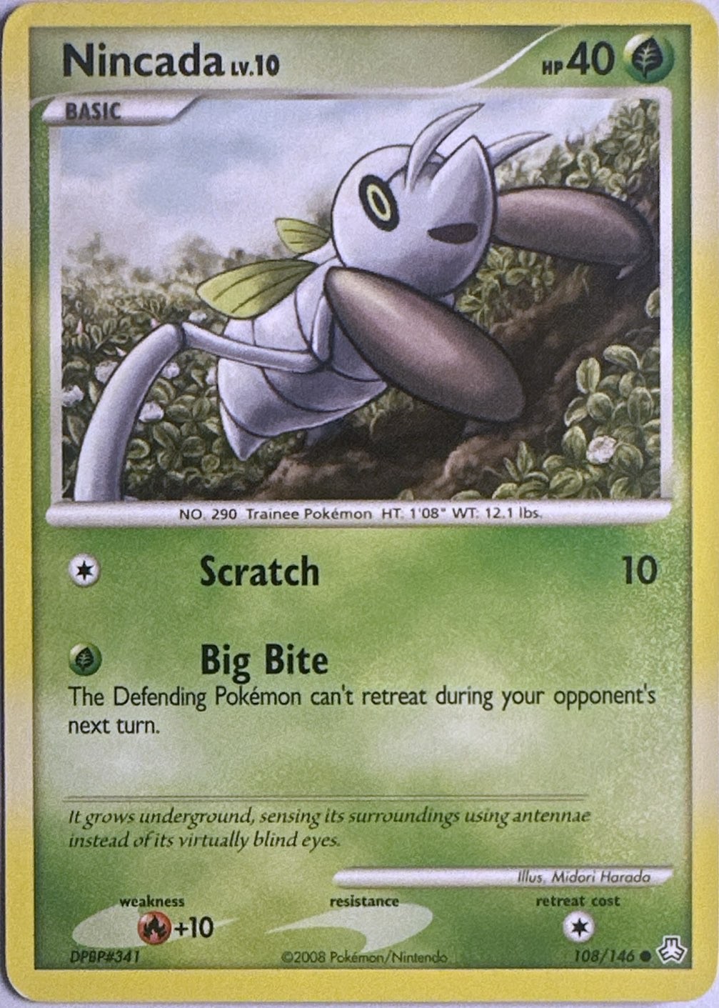 Nincada 108/146 Common Legends Awakened Pokemon Lightly Played