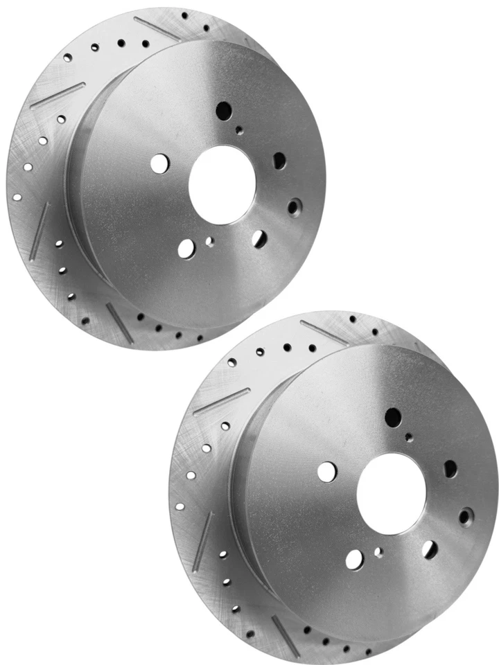 Front & Rear Rotors Brake Pads for Toyota Sienna Highlander Lexus RX450h RX350 - Image 4 of 4