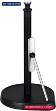 Paper Towel Holder Countertop with One Hand Tear, Tension Arm