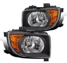 HOLIDAY RAMBLER VACATIONER 2006 2007 2008 PAIR BLACK HEADLIGHTS HEAD LAMPS RV