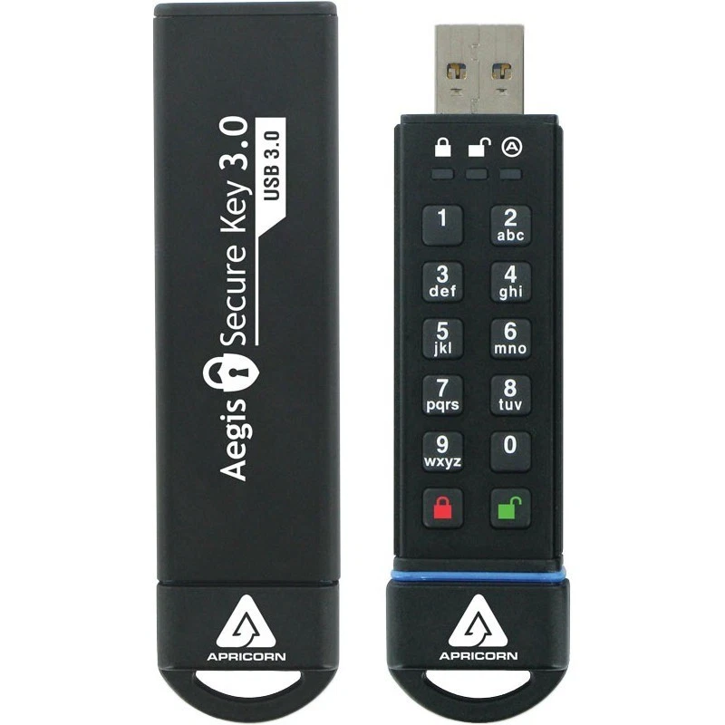 Apricorn 16gb Aegis Secure Key Usb 3.0 Flash Drive - 16 Gbusb 3.0 - 256-bit Aes - Image 3 of 4