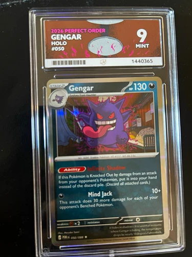 Pokémon TCG ACE Grade 9 Gengar Holo card