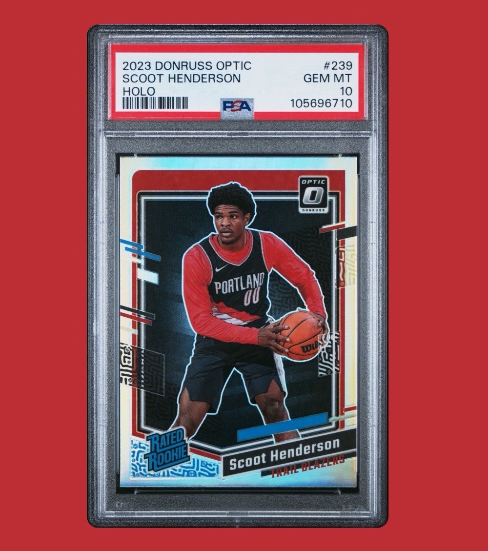 2023-24 Panini NBA Donruss Optic Scoot Henderson Rookie Holo #239 PSA 10 💎